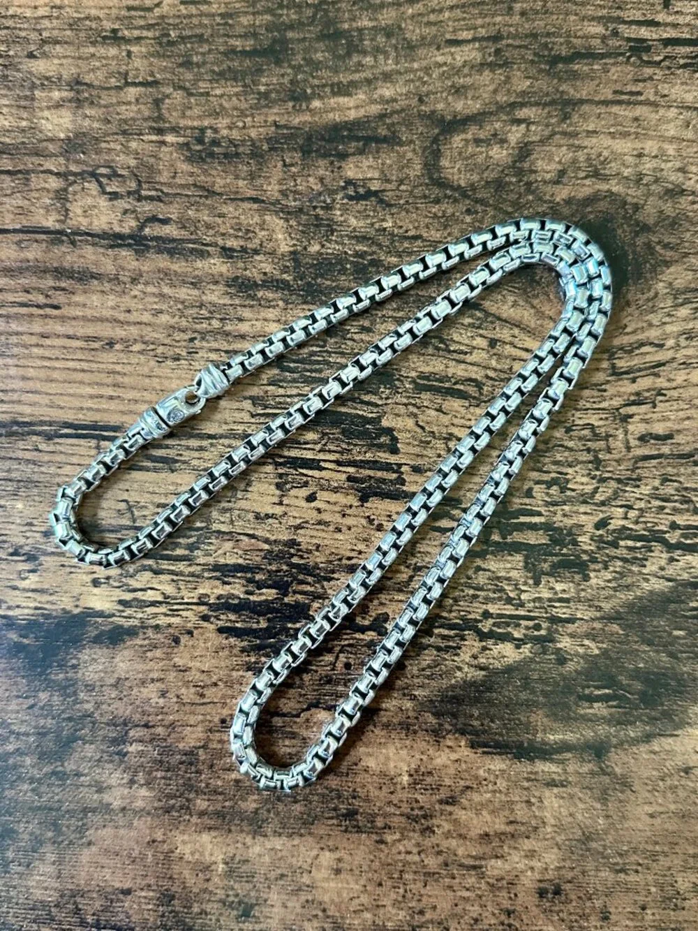 David Yurman Box Chain Necklace in Sterling Silver, 5mm, 22
